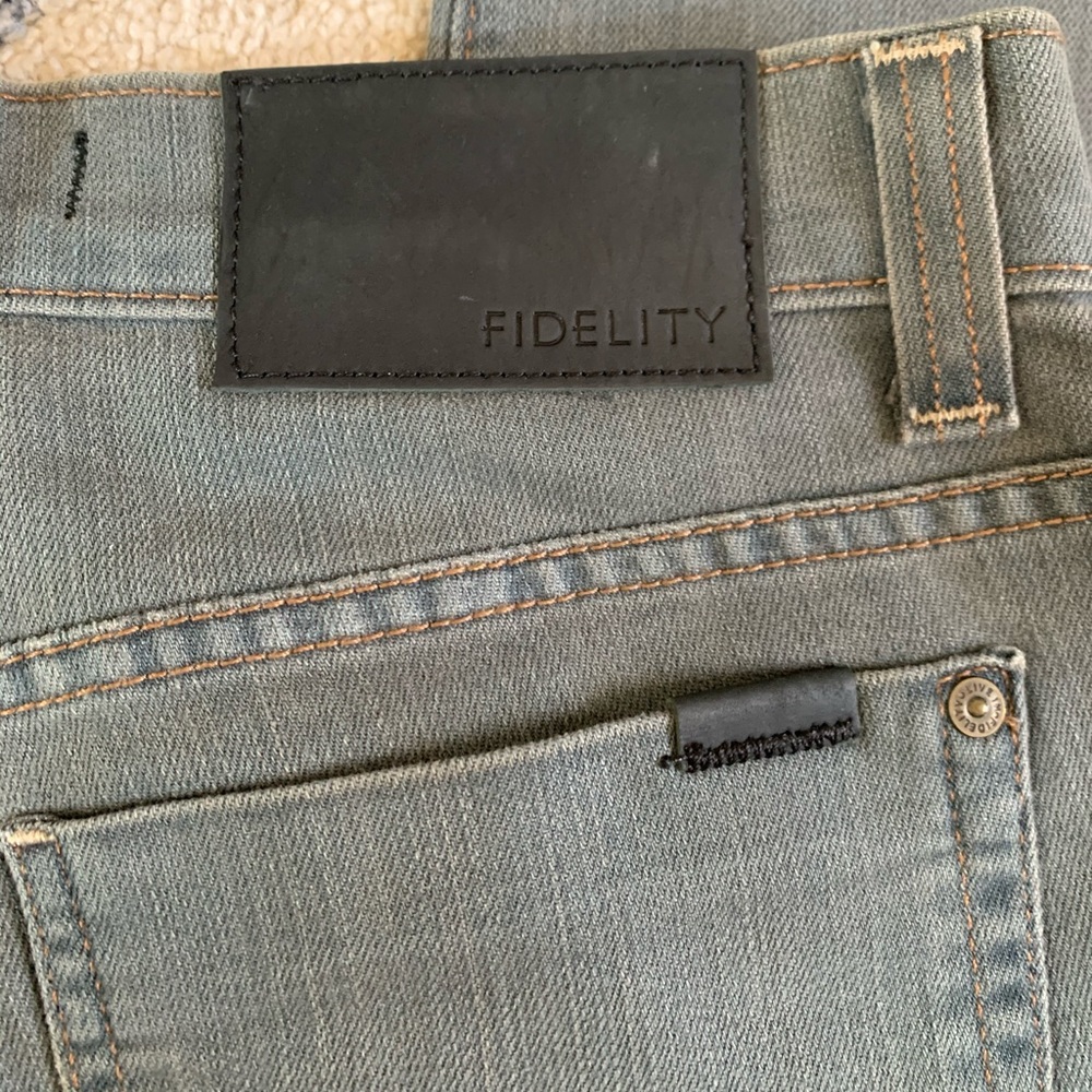 Fidelity “impala” denim jeans 31x32 Grey